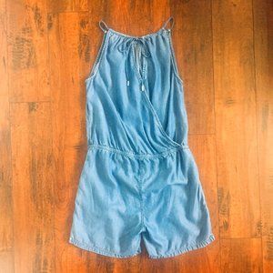 RW&CO. Chambray Sleeveless Romper